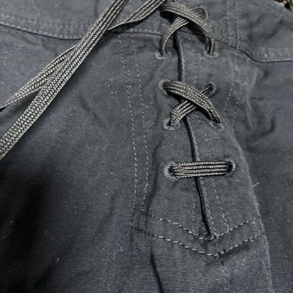 Lauren Ralph Lauren Nautical Corset Tie Women's Blue Button Skirt Size 8 - Picture 7 of 9